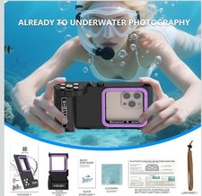 ShellBox Case Bluetooth Diving Phone Cover   IP68 Waterproof 50FT/15M, Universal