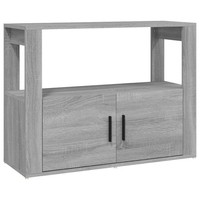 Regal Grau Sonoma 80X30X60 Cm Spanplatte Kommode Wohnzimmer