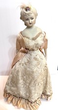 Vintage Reproduction Victorian Parisian French Parian Type Woman 21” Doll