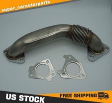 6.6l Duramax Heavy Duty Upgraded 304ss Up Pipes W Gaskets For 01-16 Gmc Chevy 6.6l Duramax Heavy Duty Upgraded 304ss Up Pipes W Gaskets For 01-16 Gmc Chevy