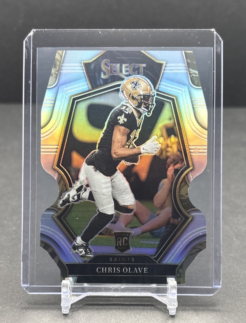 2022 PANINI SELECT #170 Chris Olave New Orleans Saints RC Premier Silver Die-Cut
