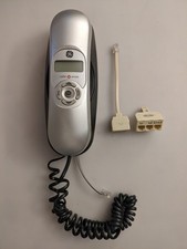 LandLine Caller ID Phone GE Model 29267GE3-B  Silver  Black With 2 Adapters