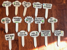 15 Funny Wooden Plant and Herb Stakes Gag Gif...
