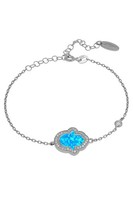 Latelita Hamsa Opalit TüRkisblau Armband Silber 925 Sterlingsilber