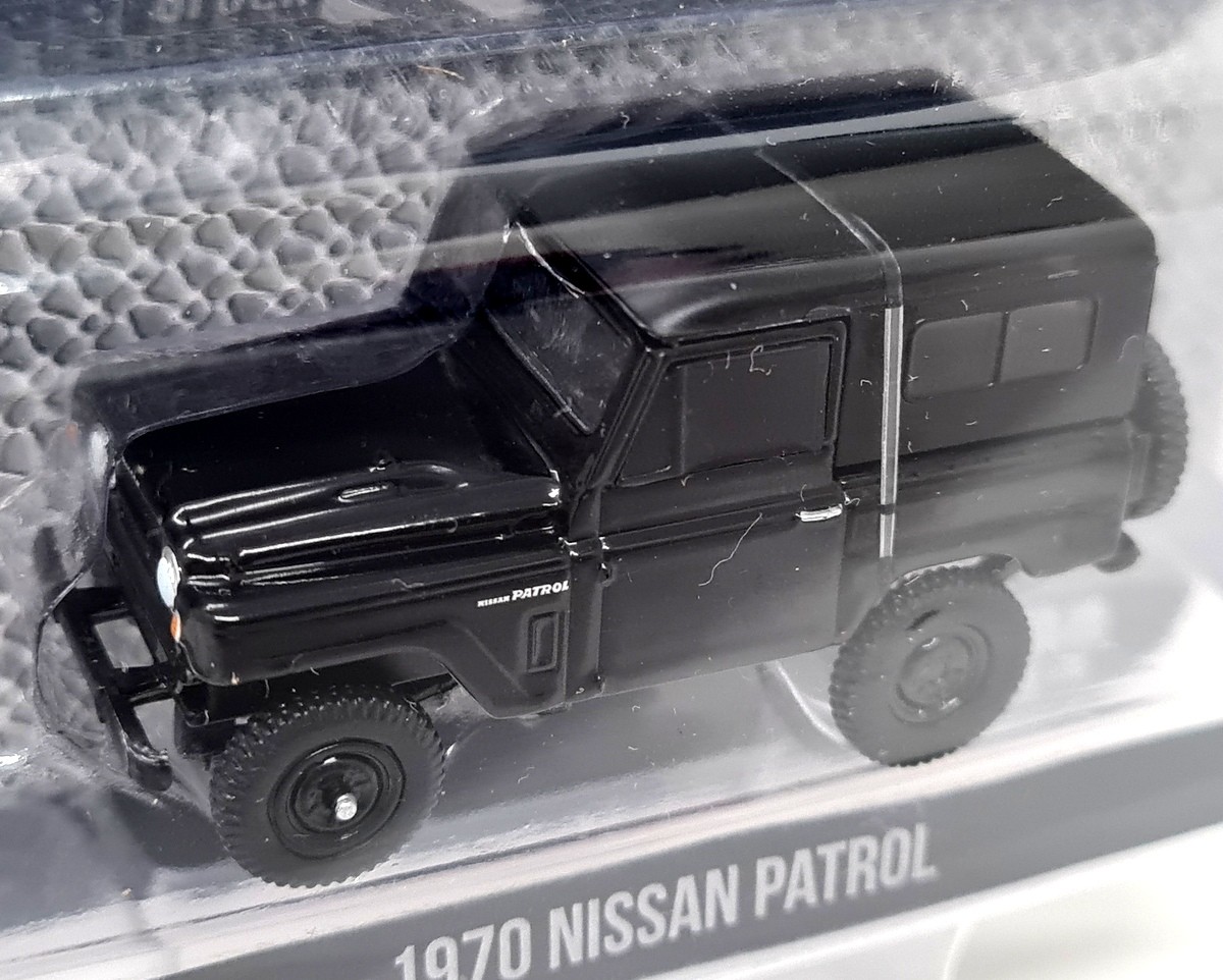 Greenlight 1/64 Nissan Patrol 1970 Black Bandit Diecast Model Car