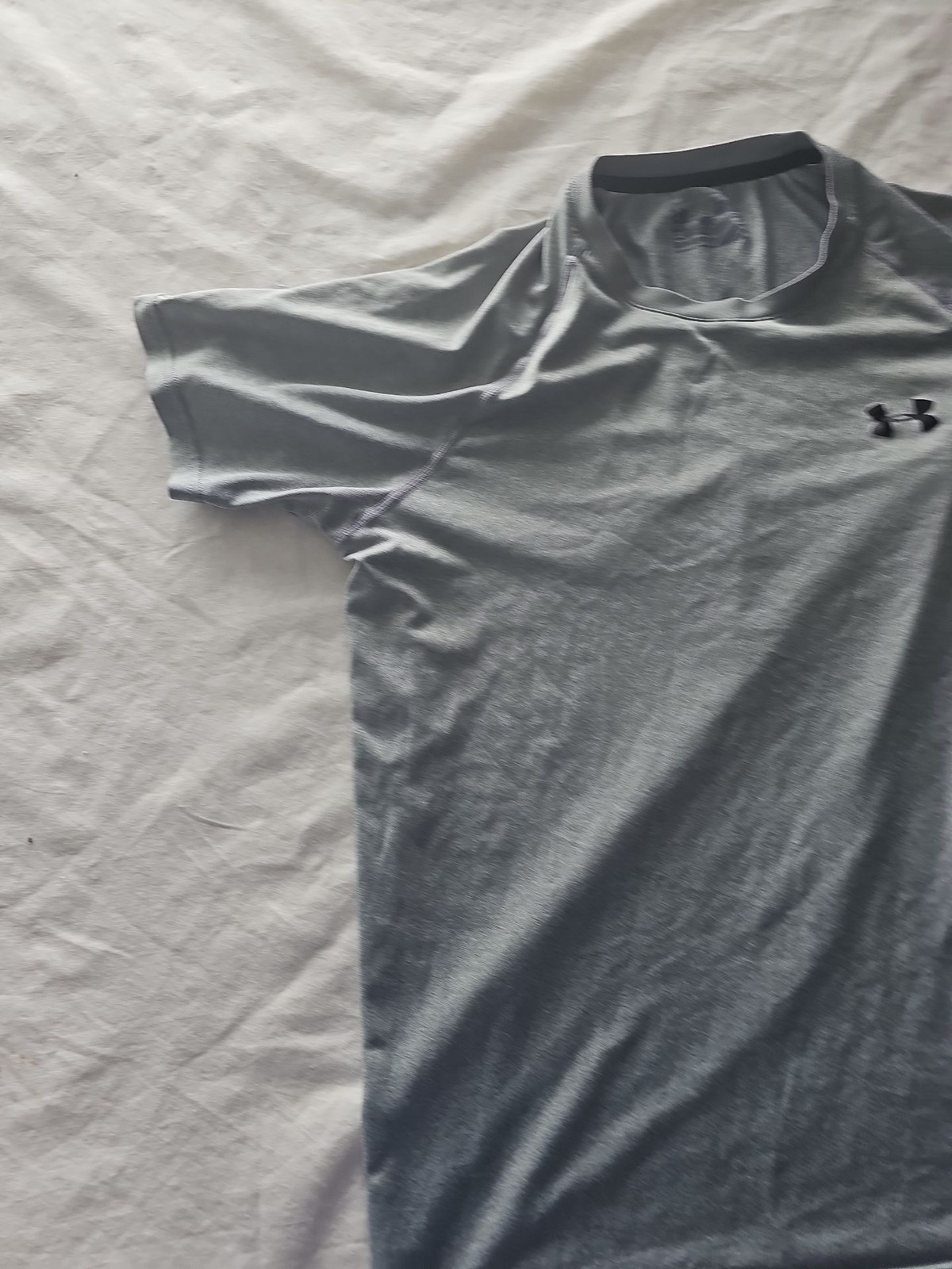 Under Armour Men's HeatGear Grey Short Sleeve Performance Training Shirt  370 image 2