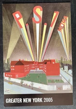art postcard OS MOMA P.S.1 Greater New York 2005 NYC gallery invitation