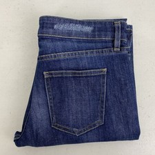 Uniqlo Womens Slim Tapered Mid Rise Kaihara Denim Jeans Size 23 Very Good JKT4
