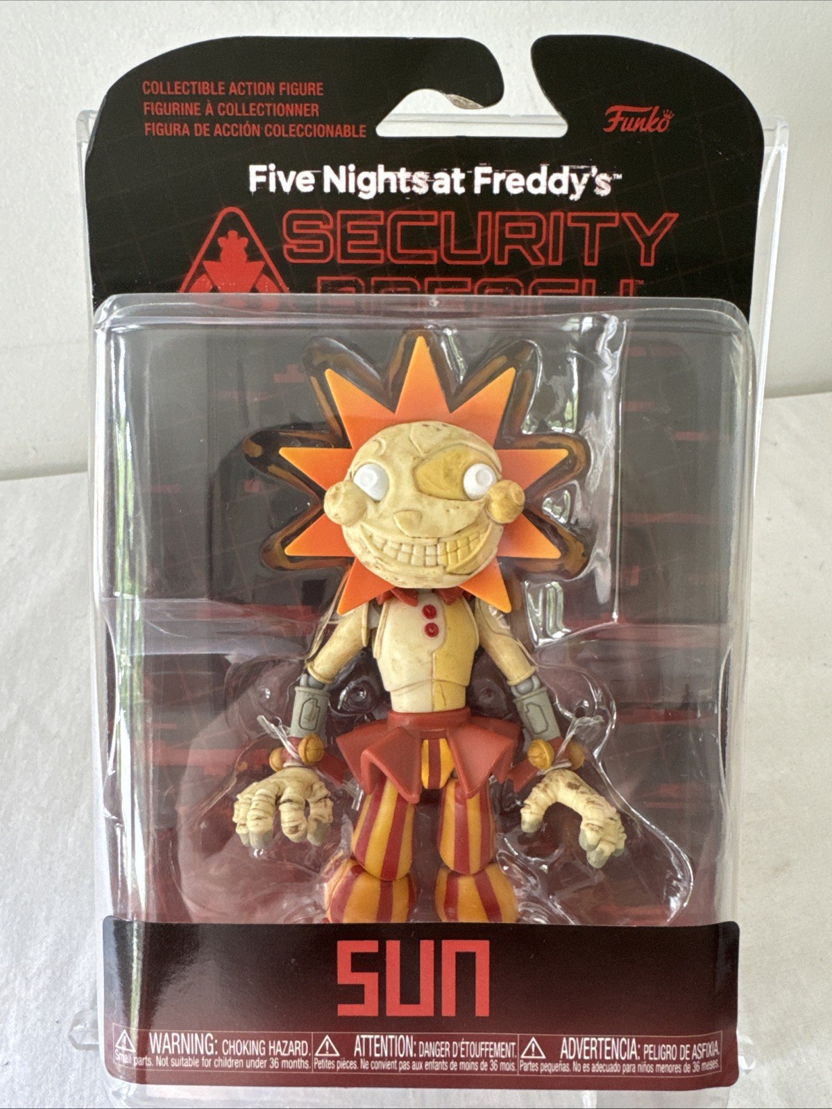 Five Nights at Freddys FNAF Security Breach SUN Action Figure  NEW  BX53