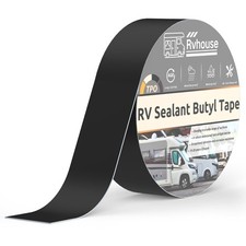 RV Roof Tape 2" x 50 Ft UV Resistant Sealant Durable 2 x 50 Ft, Black