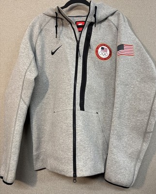 2013 Nike Olympic Team USA NSW Tech Fleece 3.0 Full-zip Hoodie XL Patriot-Core