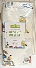 Pottery Barn Kids Sesame Street Organic Sheets Toddler/Crib New Bert Ernie NOS