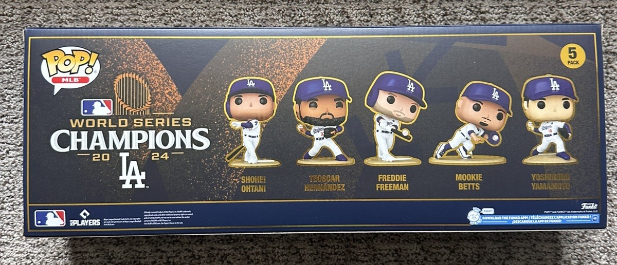 Los Angeles Dodgers 2024 MLB World Series Champions 5-Pack Funko