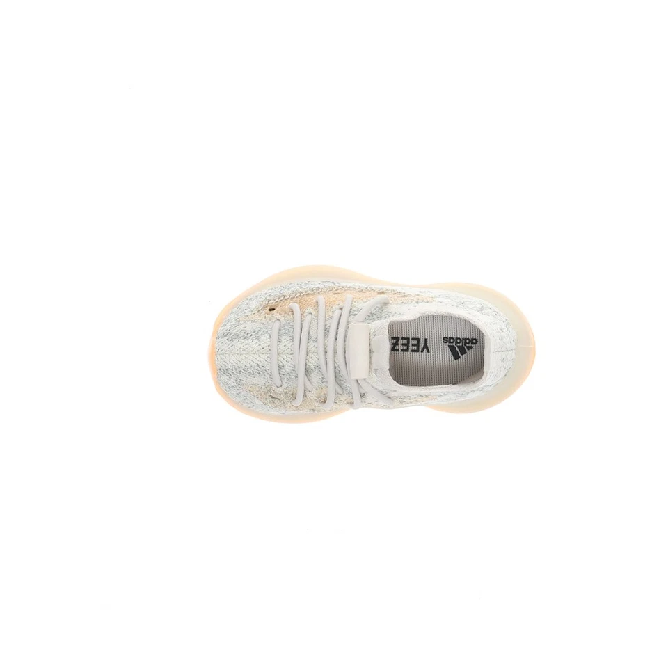Adidas Yeezy Boost 380 Sin Cordones Infantiles Niños Off White, Rosa Tenis Informales Zapatos Foto 4 de 4