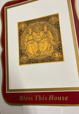EIN TRADITIONELLER 7''x9 1/2'' BRETTKALENDER mit 2026 TAB: DIE HEILIGSTE DREIFALTIGKEIT