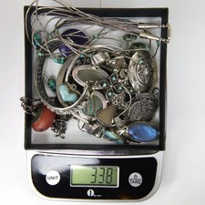 Huge Sterling Silver Jewelry Lot Vintage Mexico Native Turquoise Laramar 338g