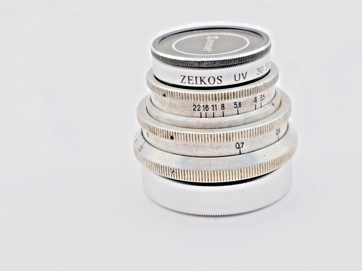 Carl Zeiss Jena Tessar f/2.8 50mm Red T M42 Mount Praktica Lens