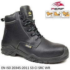 Mens Waterproof Steel Toe cap Safety Boots Work Full Grain Leather New Boots Sz