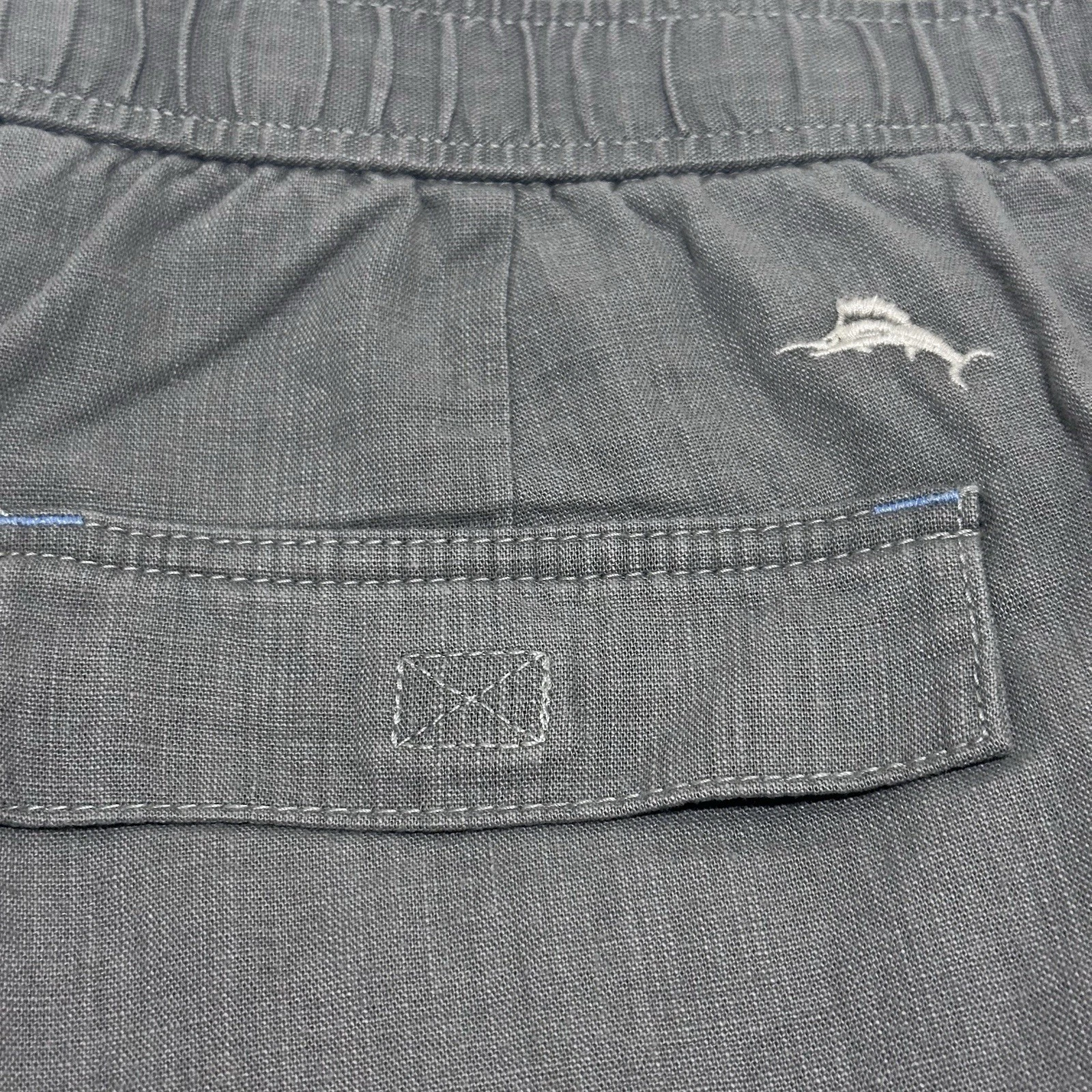 Tommy Bahama Linen In Paradise Cargo Shorts 9" ST890100 Shadow Grey 2XL NWT