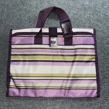 31 Thirty One women’s bag timeless beauty bag plum stripe