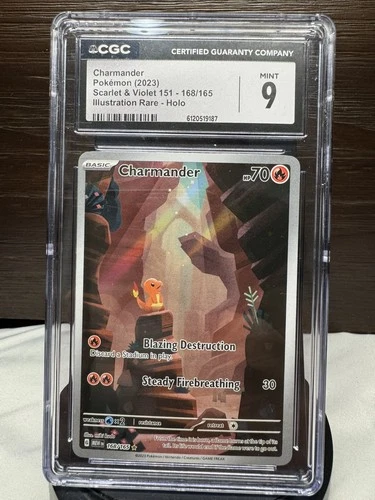 Pokémon Charmander 2023 168/165 Scarlet & Violet 151 Holo CGC 9 Mint