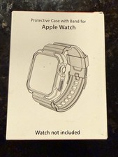 Watchband For Apple Watch Protective Case With Band Dark Beige