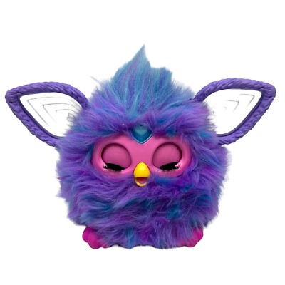 Furby Purple Plush Tye Dye Interactive Toy 2023 Tested Works | eBay