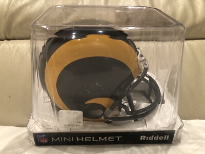 LA Los Angeles St Louis Rams THROWBACK 81-99 Mini Helmet VSR4 Riddell NEW IN BOX