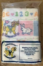 BRAND NEW 2 Vintage Infant’s Corner by Dyco Receiving Blankets Made in USA