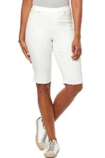DG2 by Diane Gilman Stretch 3-Ways-to-Wear Bermuda Short White