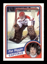1984-85 O-Pee-Chee #205 Pat Riggin - Crease Free