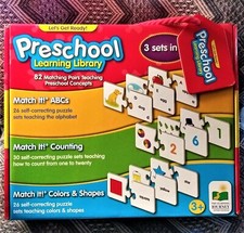 THE LEARNING JOURNEY PRESCHOOL LEARNING LIBRARY 3 sets in 1 NEW