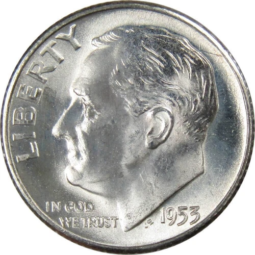 1953-S Roosevelt Dime — photo from the most recent tracked eBay sale