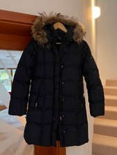 Eddie Pen Daunenjacke Mantel blau edel Luxus 14 16 34 Gr 36 S add Jacke Bogner