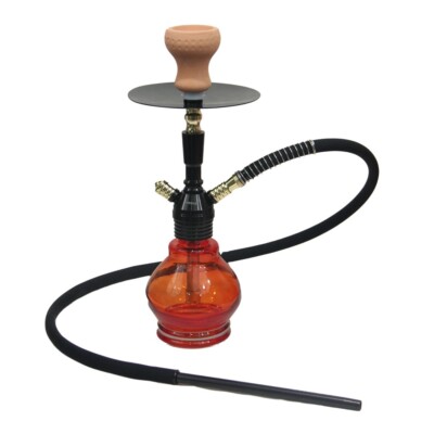 INHALE ️SNOWFLAKE HOOKAH 18'' INCH 1 HOSE BLACK/GOLD