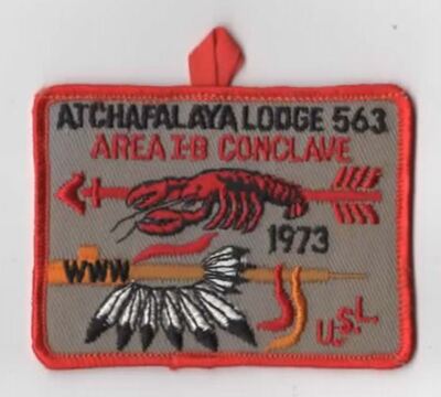 OA Atchafalaya Lodge 563 1973 Area I-B Conclave ORG Bdr. EAC 212 Lafayette, LA [