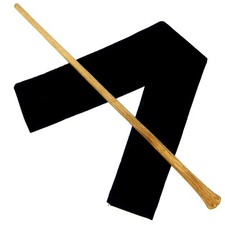16" Hand Carved Maxime Solid Mahogany Wood Magic Wand Witch Wicca w/ Velvet Bag