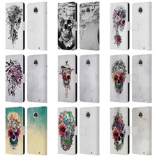 OFFICIAL RIZA PEKER SKULLS 6 LEATHER BOOK WALLET CASE FOR MOTOROLA PHONES 2
