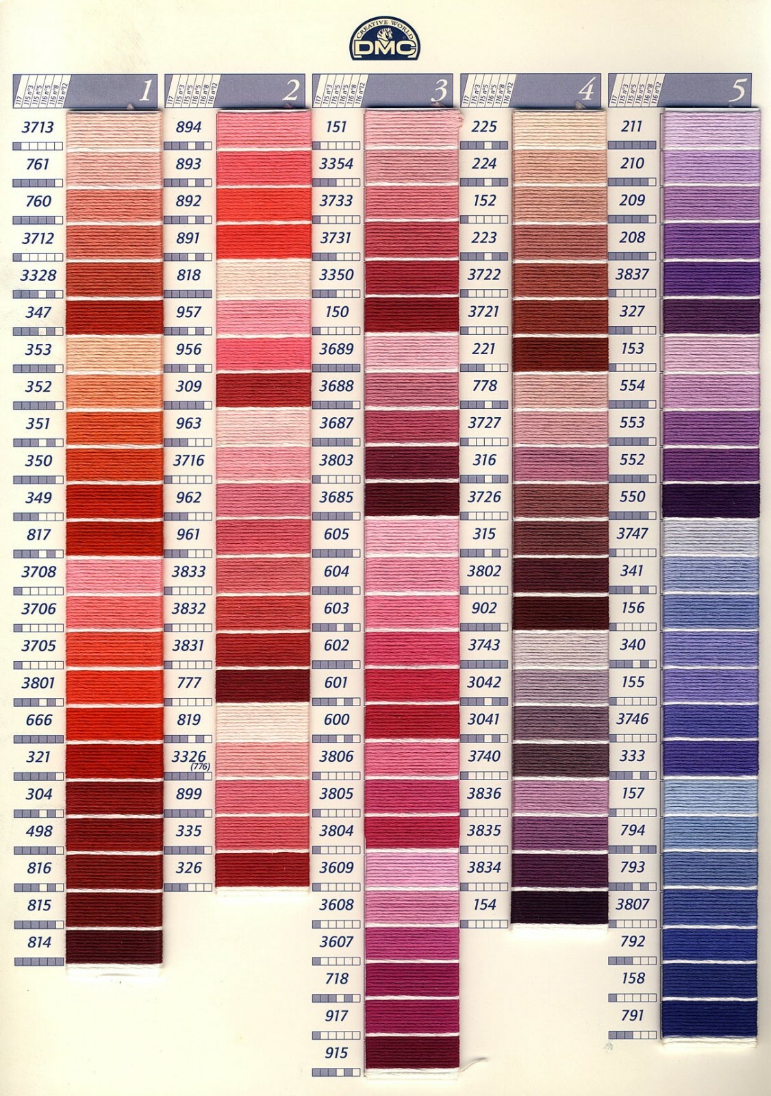 Floss 100% Cotton Embroidery Thread Embroidery #1-813