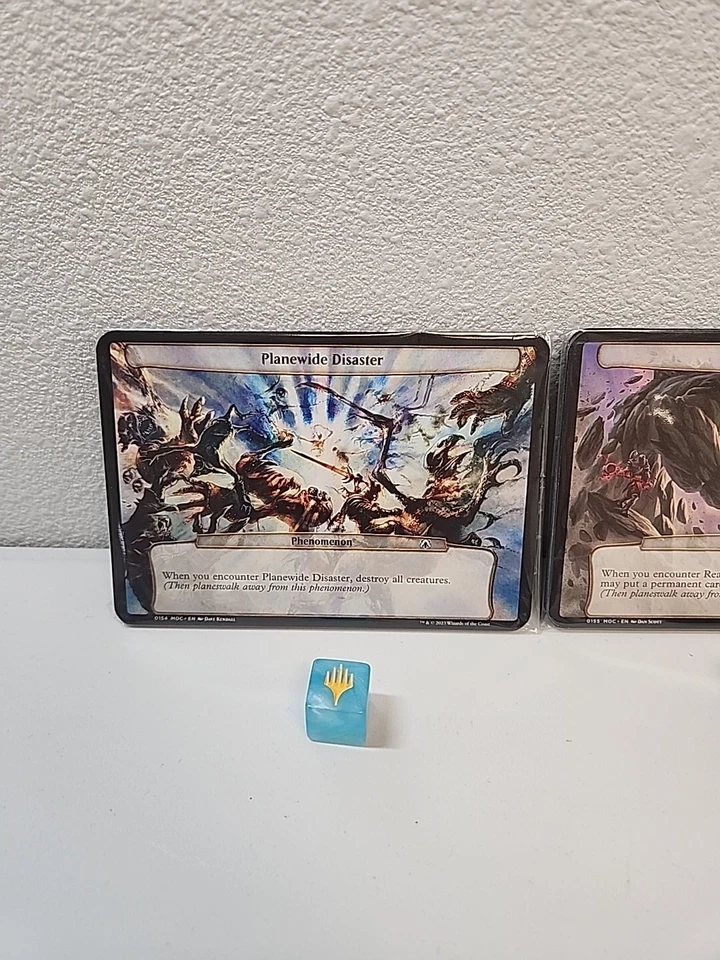 MTG - March Of The Machine - COMPLETE Planechase Set - SEALED PACKS & All 5 Dice - Image 2 of 4