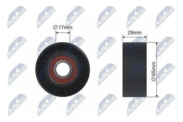 RNK-NS-033 NTY Spannrolle, Keilrippenriemen FüR MERCEDES-BENZ,NISSAN,OPEL,RENAUL-image