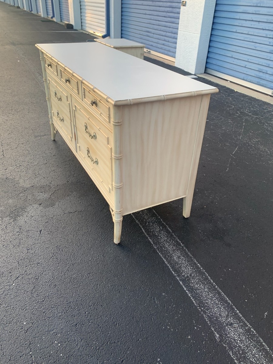 Thomasville Fretwork Allegro Faux Bamboo Dresser Palm Beach