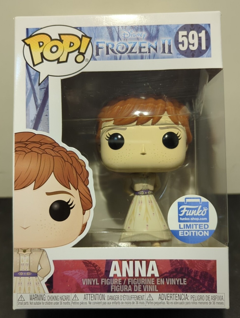 Funko Pop! Anna #591, Disney Frozen Ii, Funko Shop Limited Edition, New