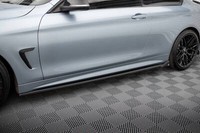 Cup Seitenschweller Ansatz FüR BMW 4Er Coupe M-Paket F32 Schwarz Schweller