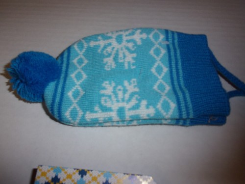 UGLY Blue SNOWFLAKE Sweater & Cap Dog S pet new Small 8-10"L Christmas - Picture 4 of 5