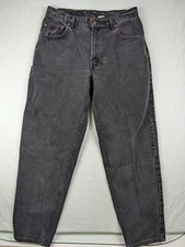 VTG Vintage Levi's 560 Black Wash Loose Fit Tapered Leg Jeans 36x32 (34x30)