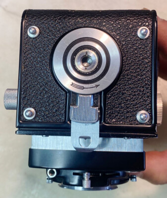 ROLLEICORD TLR Camera + Rollei F&H Prism Finder Schneider XENAR F3