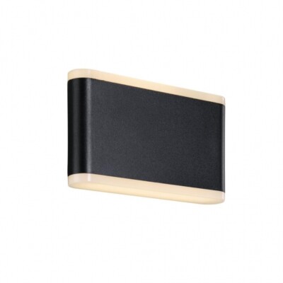 LED Wandleuchte Akron 17 Nordlux schwarz IP54 9W 3000K Up Down Außenleuchte E