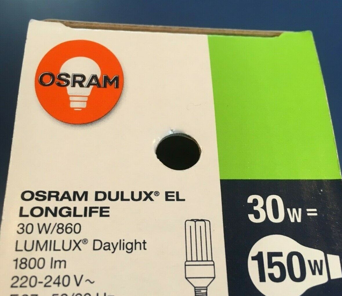 Osram Dulux EL Longlife 30W / 6000 K Lumilux Daylight B22 30W/860 1800 Lumen