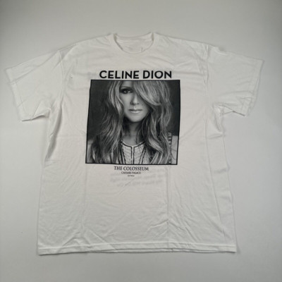 New Popular Celine Dion White T-Shirt Cotton Full Size S-5XL